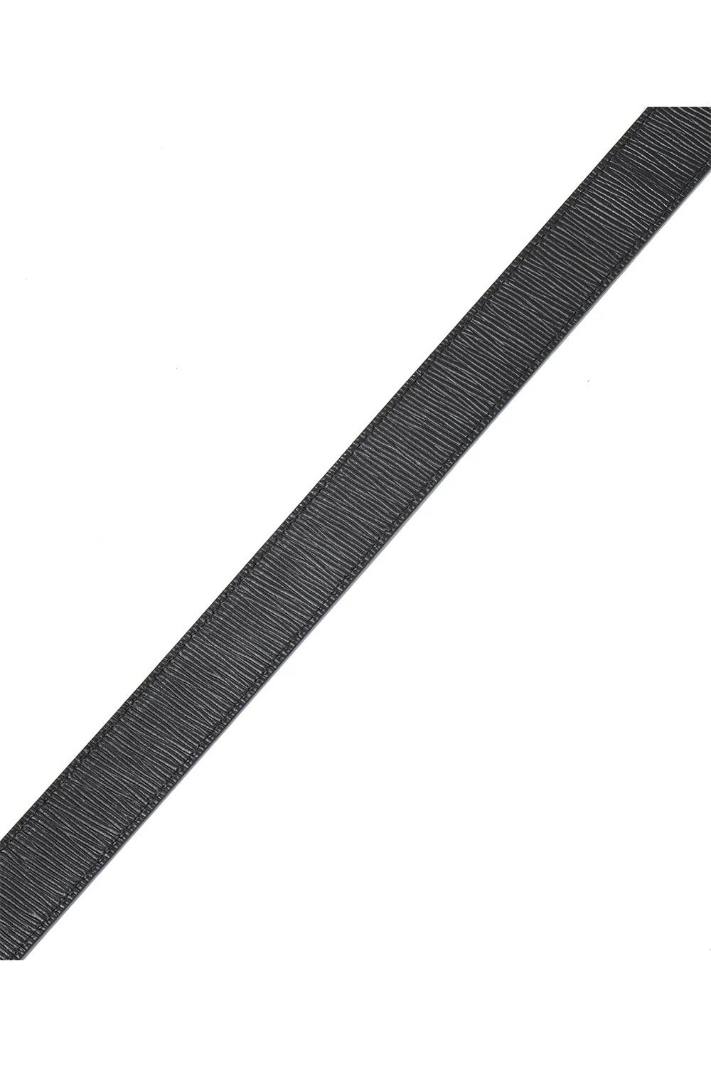 【26AW】 INSIGNIA EMBLEM LEATHER BELT / ジャパンメイド オリジナルバックル エンボスモノグラム スライド式レザーベルト (ブラック)