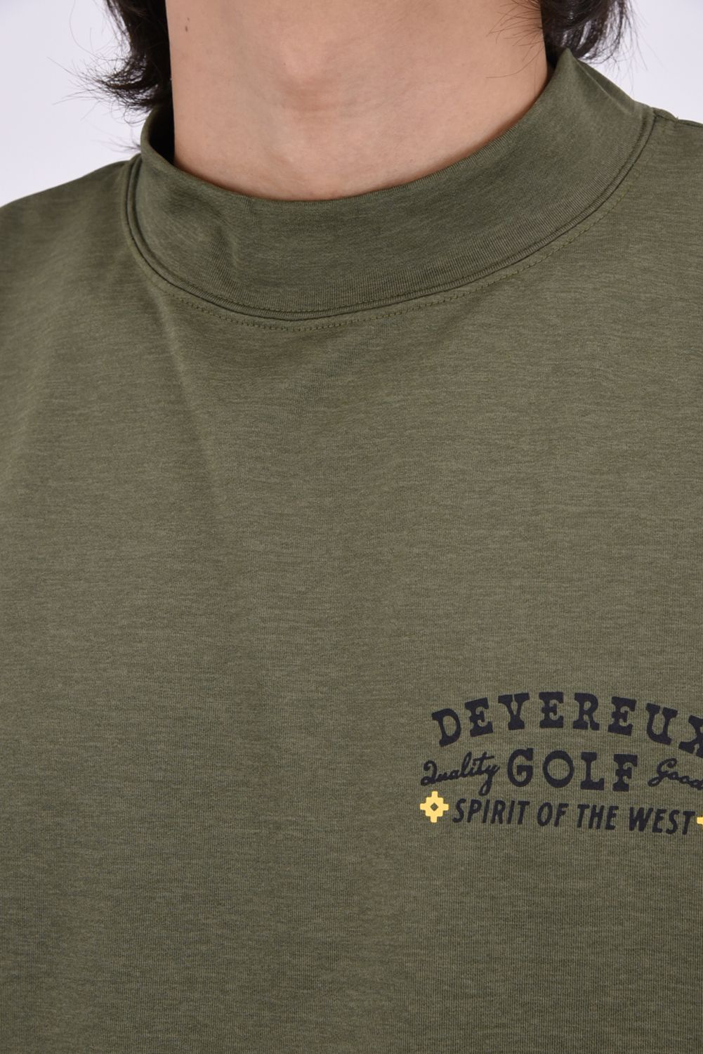 【26AW】 DVG spirit of the West MOCK TEE / バックプリント 長袖モックネックTシャツ (オリーブ)