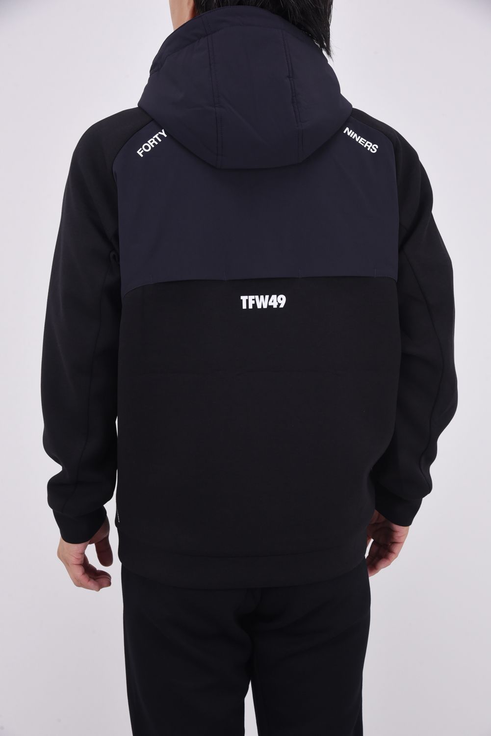 【25AW】 CARDBOARD MATERIAL FULL ZIP HOODIE / ダンボール素材 フルジップパーカー (ブラック)