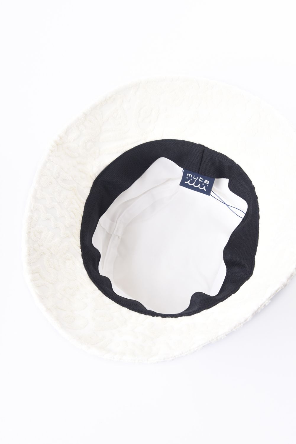 【26SS】 LINE ART PILE BUCKET HAT / パイル生地 ラインアート バケットハット (ホワイト)