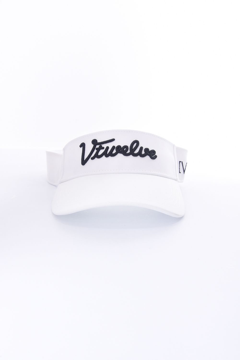 TIT VISOR / V12筆記体ロゴ サンバイザー (ホワイト)