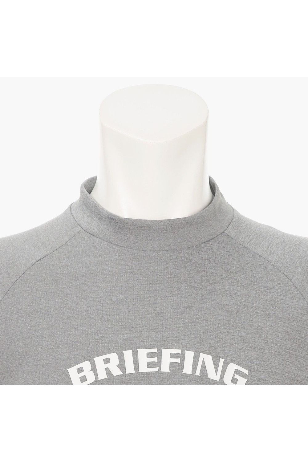 【26SS】 MEN’S COLLEGE LOGO HIGHNECK / カレッジロゴ リラックスフィット モックネックTシャツ (グレー)