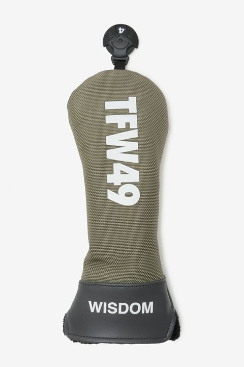 NYLON HEAD COVER UT / ナイロン ブランドロゴ ユーティリティカバー (グレージュ)