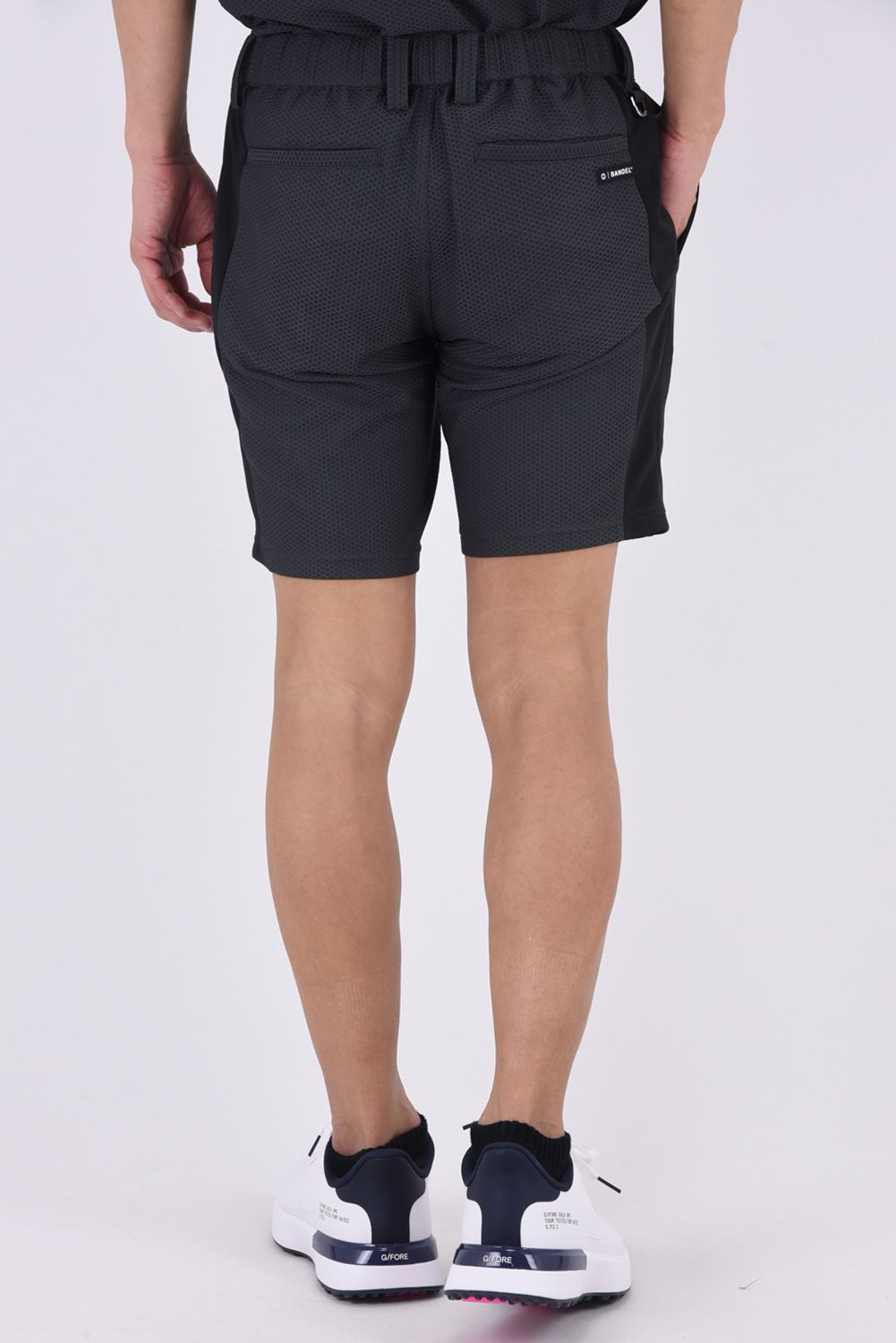 【26SS】 DRY WAFFLE SWITCH HALF PANTS / ドライワッフル サイド切り替え ショートパンツ (チャコールグレー)