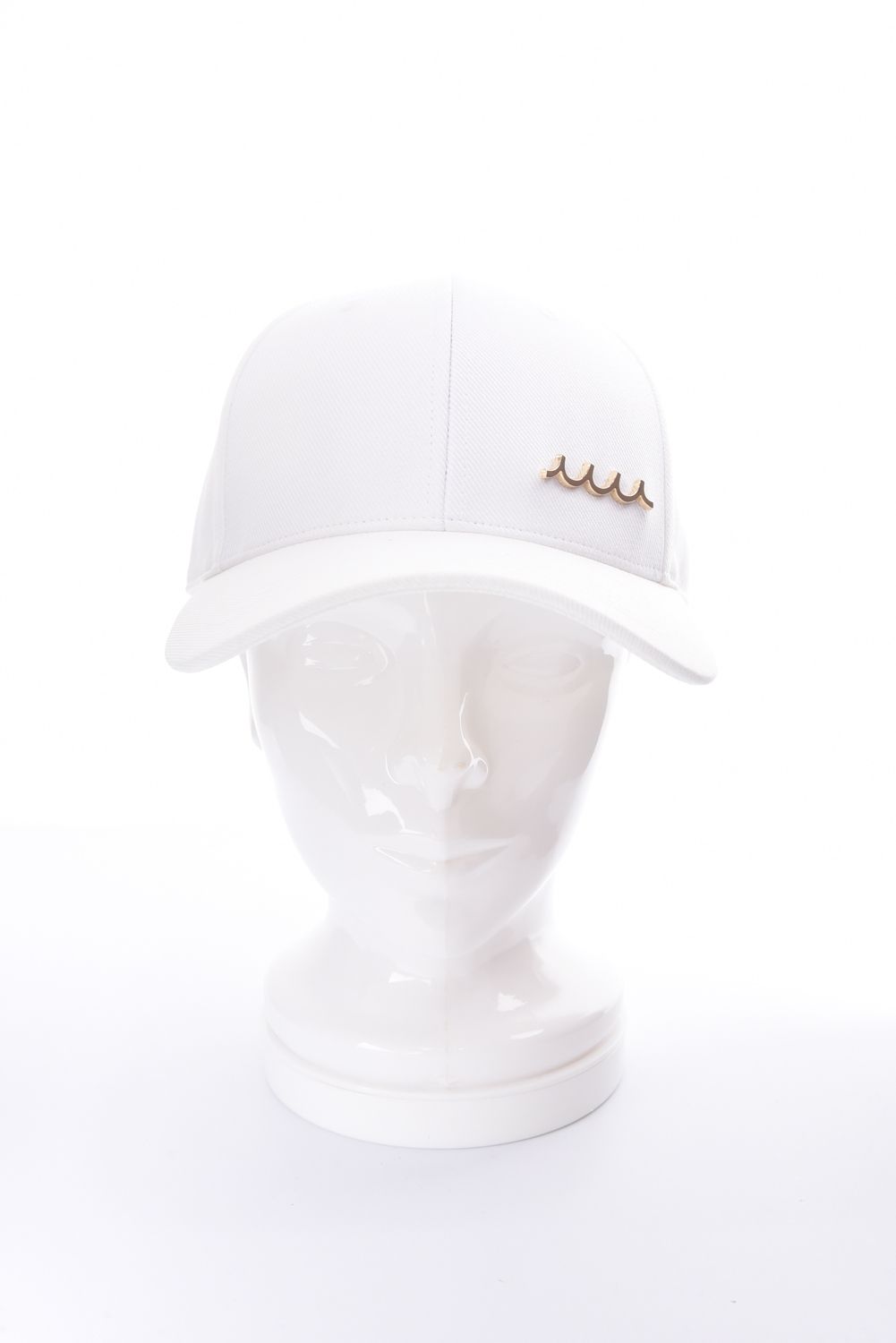 WAVE PLATE CAP / ロゴ プレート キャップ (ホワイト)