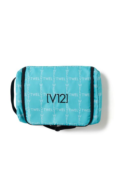 【26SS】 TYPO GRID SHOES CASE / ブランドロゴ シューズケース (ターコイズ)