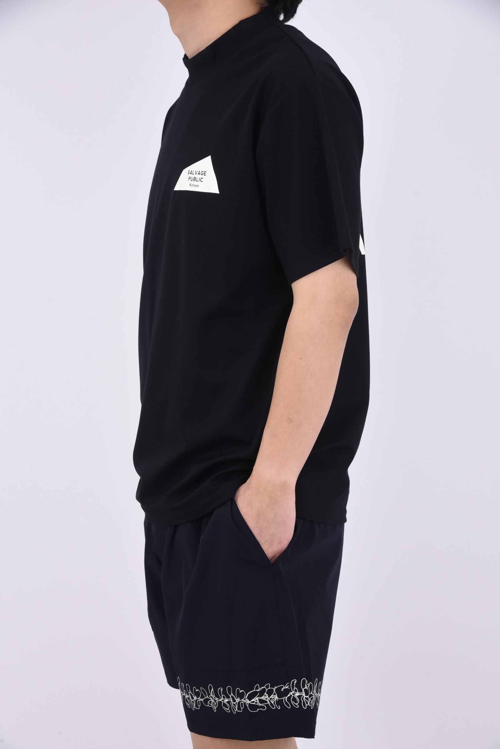 Kēhaupaʻa  ICE  Mockneck S/S(PARADISE NOW) / モックネック 半袖 シャツ (ブラック)