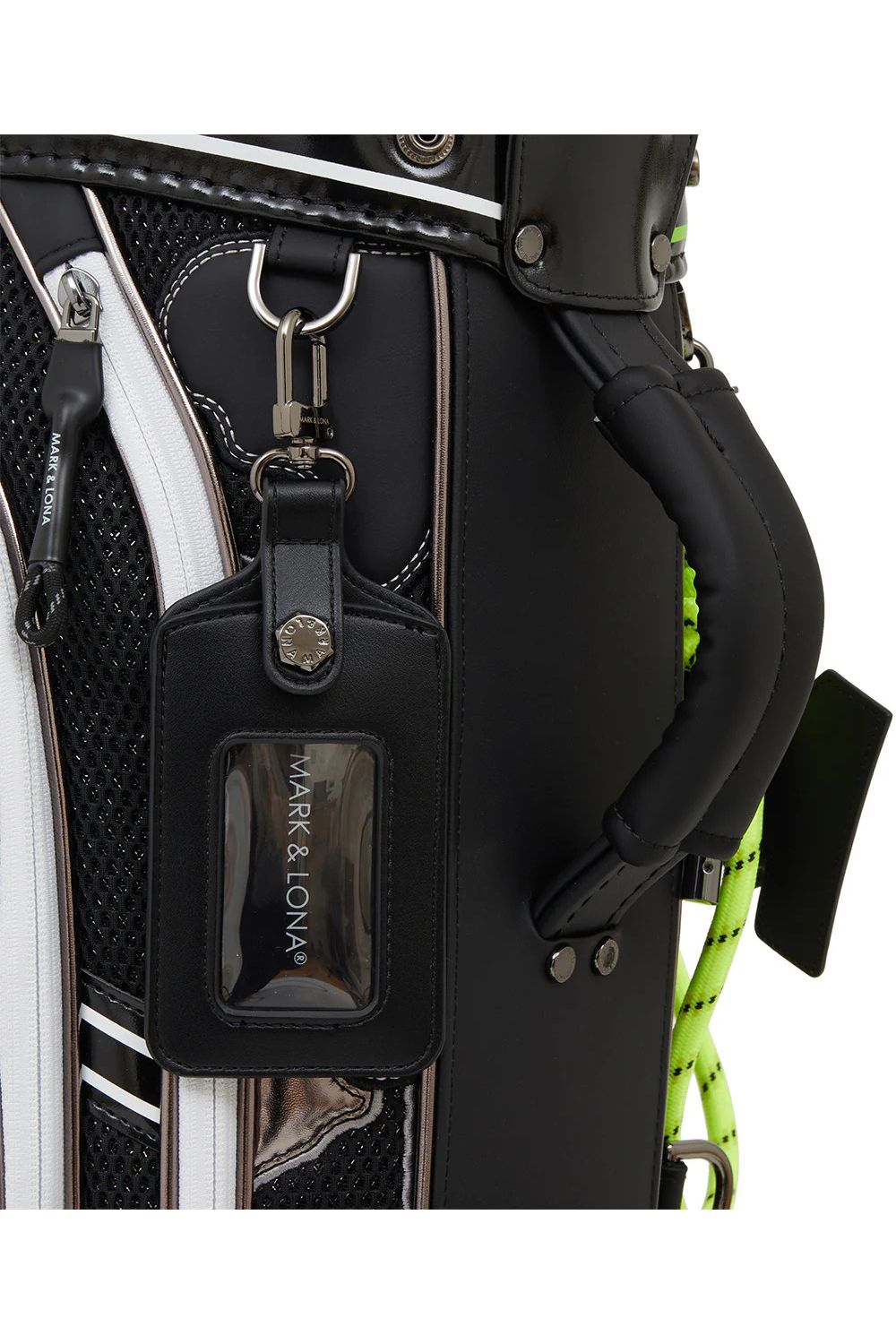 【26SS】【銀行振込・代金引換不可】【返品・交換不可】 NITRO CAMO PANELED CADDIE BAG / メッシュ生地 マルチカラー パッチワーク カートタイプ キャディバッグ (ブラック)