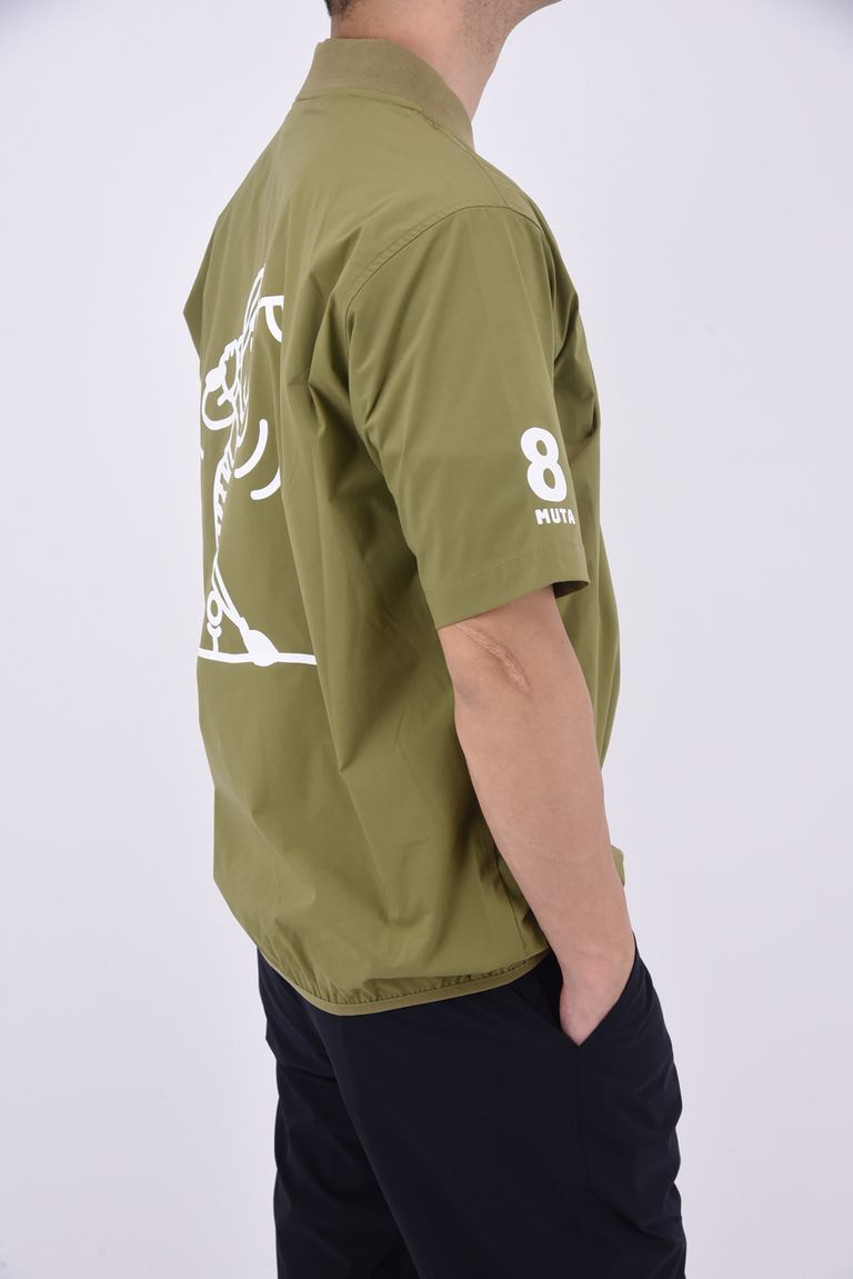 muta - BASEBALL COLLAR SHIRT / バックプリント ベースボールカラー 