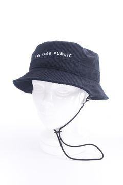Uka Corduroy Bucket Hat / コーデュロイ バケットハット (ブラック)