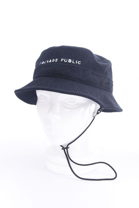 Uka Corduroy Bucket Hat / コーデュロイ バケットハット (ブラック)