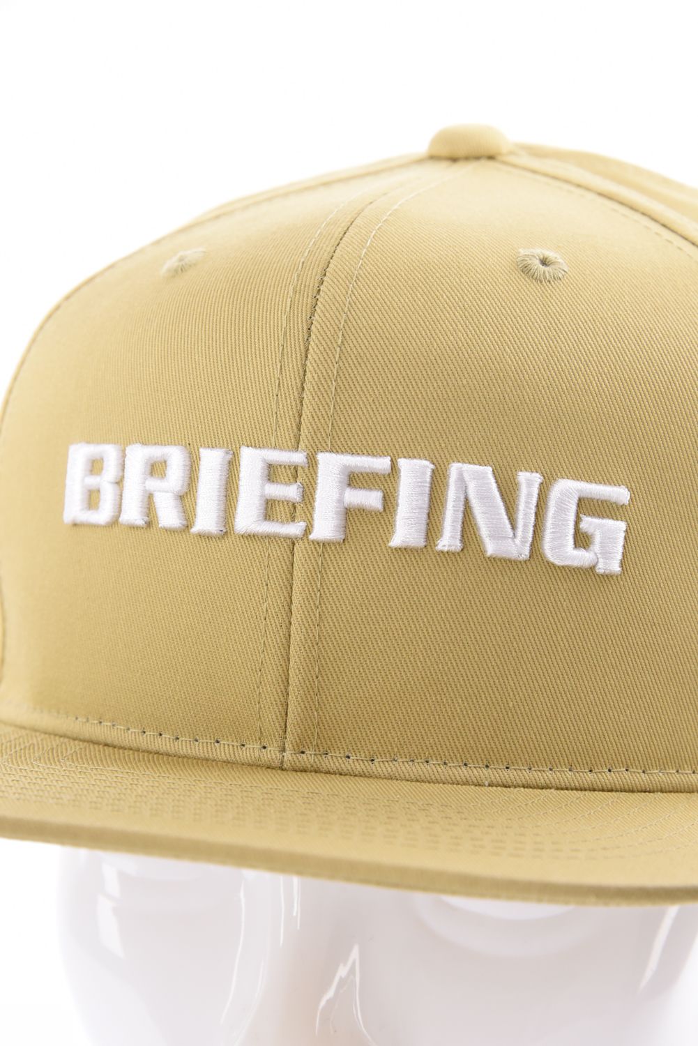 【26SS】 MEN’S BASIC FLAT VISOR CAP / ベーシック ブランドロゴ フラットキャップ (ベージュ)