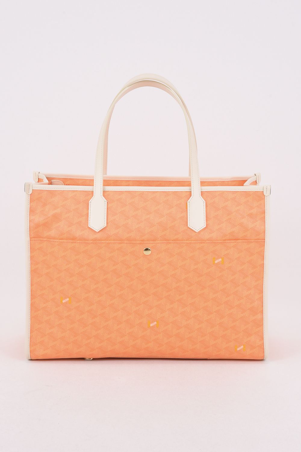 【26SS】  LANIUS SQUARE BIG (ラニウス スクエア ビッグ) / ブランドオリジナルテキスタイル ボストンバッグ （サンセット）*