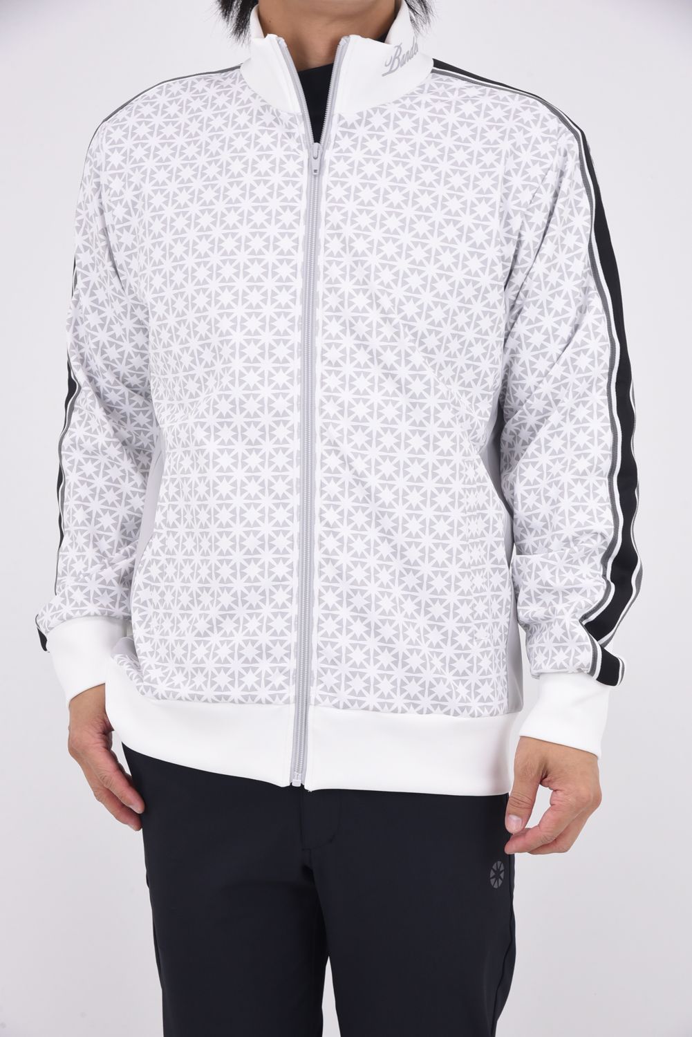 【25AW】 ALLOVER SWITCH LINE BLOUSON / オクタスロゴ サイドライン ジップアップブルゾン (ホワイト)