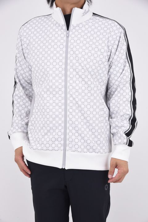 【25AW】 ALLOVER SWITCH LINE BLOUSON / オクタスロゴ サイドライン ジップアップブルゾン (ホワイト)
