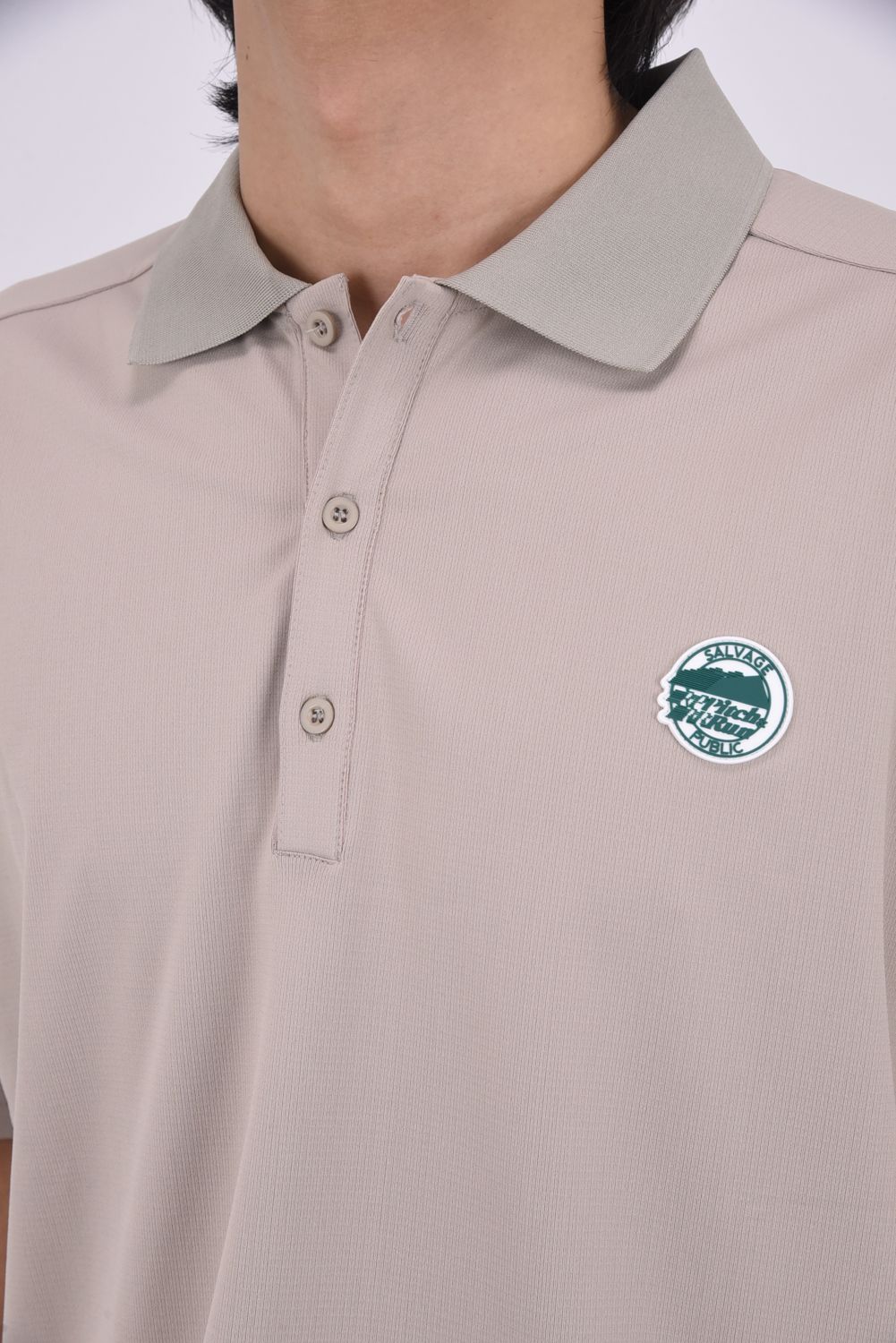 【2026SS】 Alohea Tech Polo SS (Pitch&Run) / ショートスリーブ ポロシャツ (ベージュ)