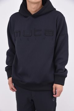 【25AW】 BLISTER JACQUARD PARKA / ブリスタージャカード ブランドロゴ プルオーバーパーカー (ブラック)