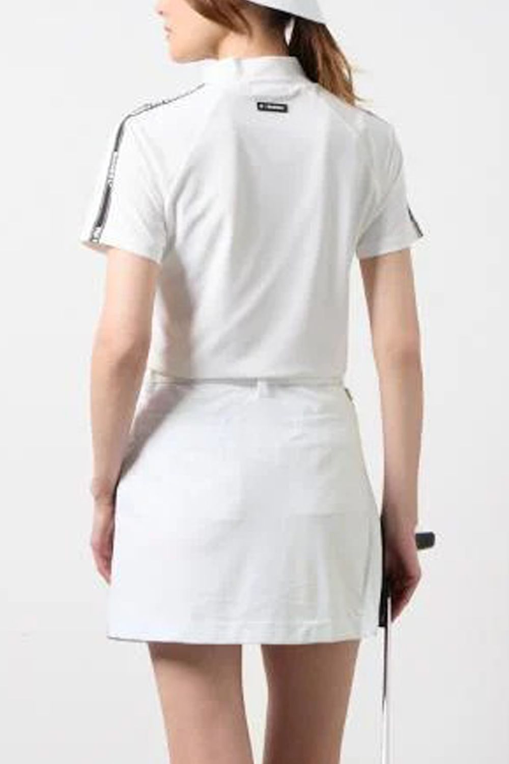 【26SS】 【レディース】 CONCEPT NOTES TAPING MOCK NECK / カノコ素材 デザインテープ モックネックTシャ (ホワイト)