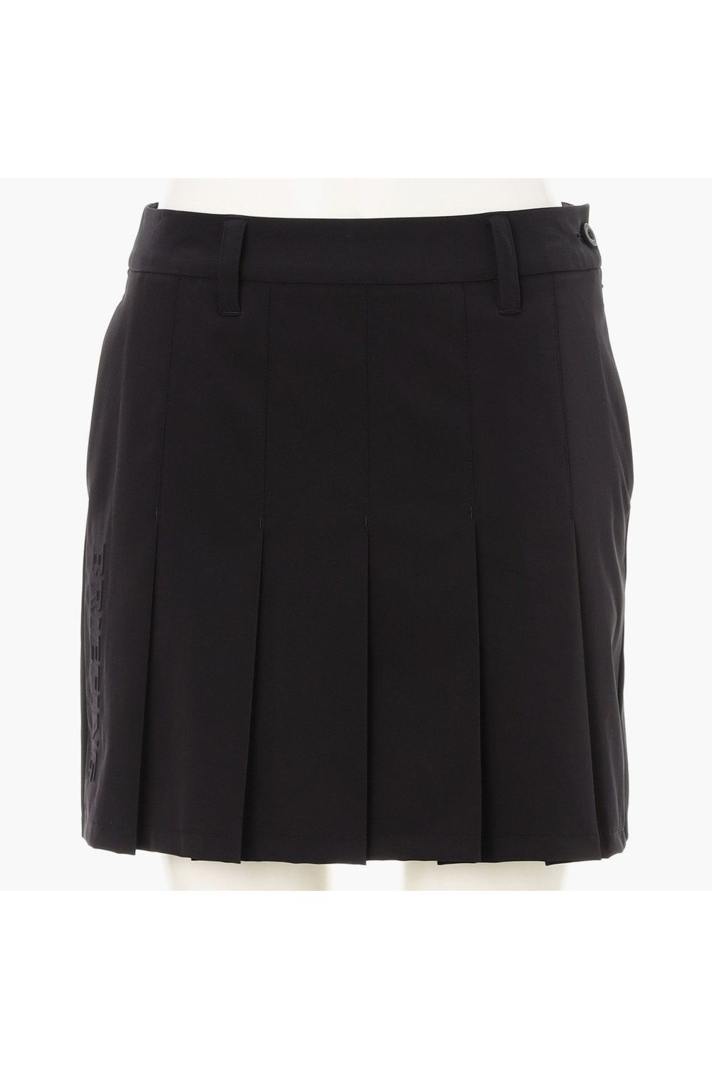 【26SS】【レディース】 WOMEN’S WR NYLON 3D LOGO PLEATED SKIRT / ナイロンストレッチ 3Dロゴ プリーツスカート (ブラック)