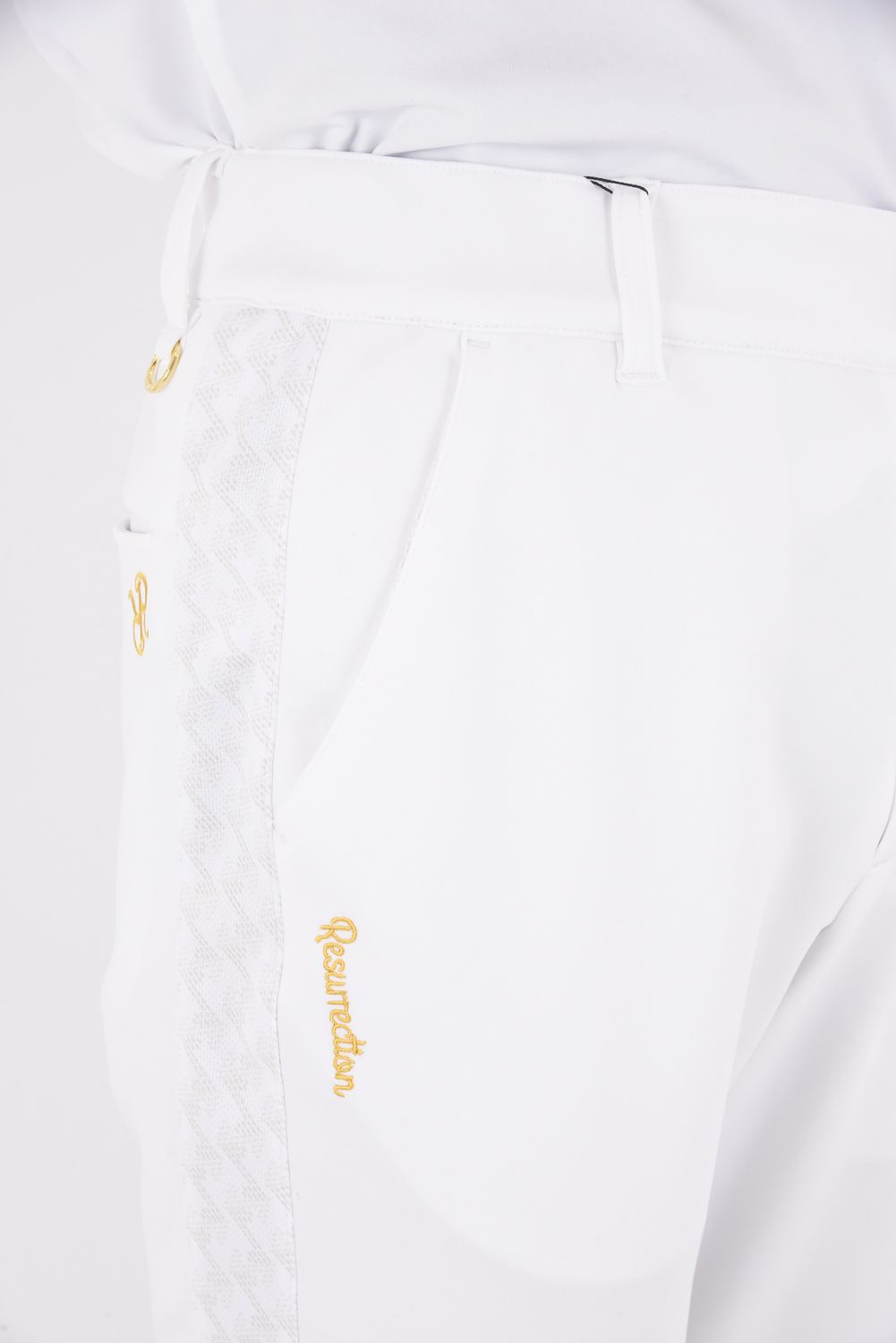 【26SS】 GM SIDE LINE RIB PANTS / モノトーンシリーズ サイドライン リブパンツ (ホワイト)*