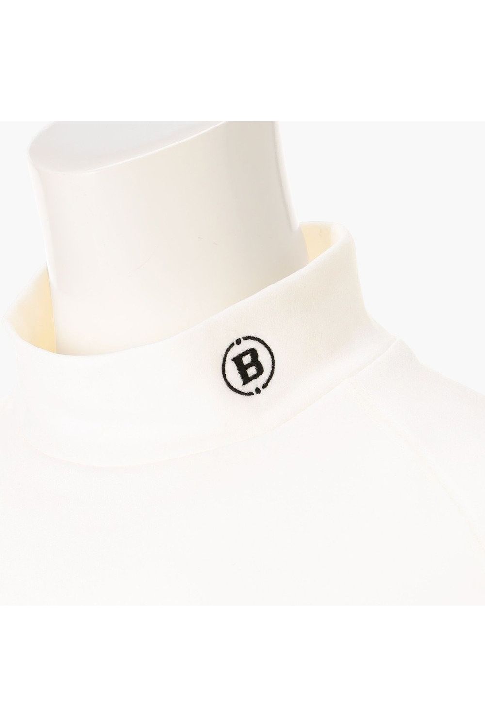【26AW】【レディース】 WOMEN’S WARM LS HIGHNECK / 起毛素材 ブランドロゴ 長袖モックネックTシャツ (ホワイト)
