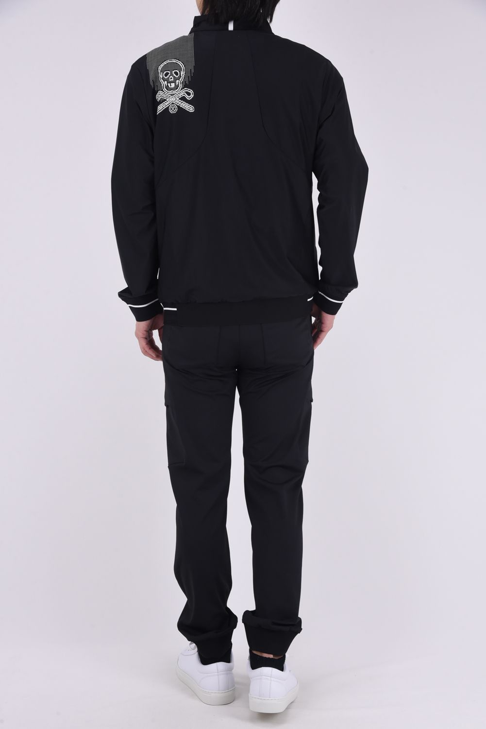 【26SS】【T-LINE】 GRADIENT PERFORMANCE JACKET / モノトーン ポリエステルトリコット ハイストレッチジャケット (ブラック)