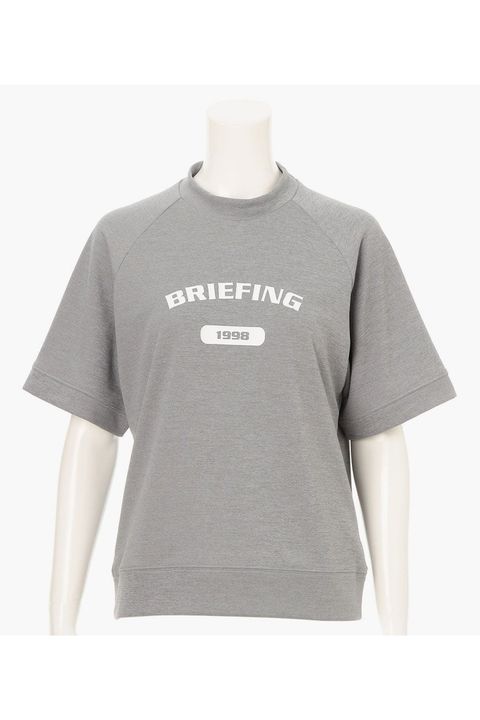 【26SS】【レディース】 WOMEN’S COLLEGE LOGO HIGHNECK / カレッジロゴ リラックスフィット モックネックTシャツ (グレー)