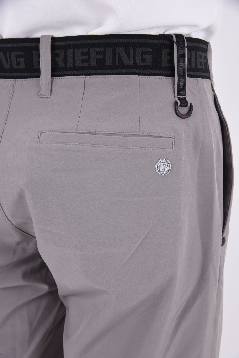 【26SS】 MEN’S COOLCORE LOGO ELASTIC SHORT PANTS / クールコア ウエストゴムベルト ショートパンツ (グレー)