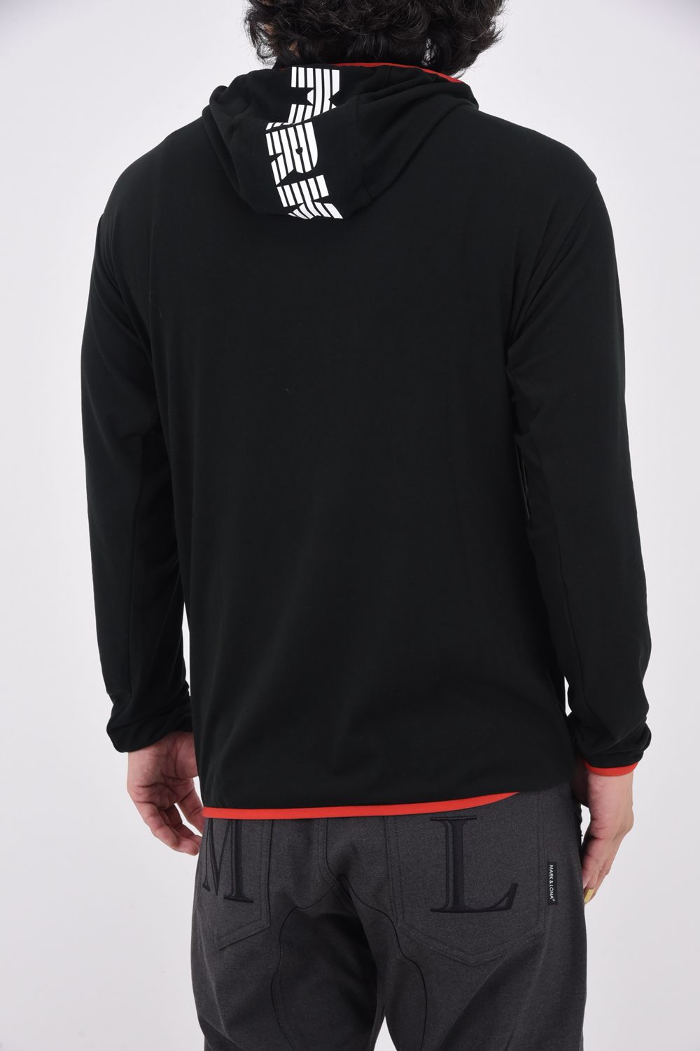 OPTIMUM FLEECE HOODED PULLOVER / ドロップショルダー ベアフリース フーデットパーカー (ブラック)