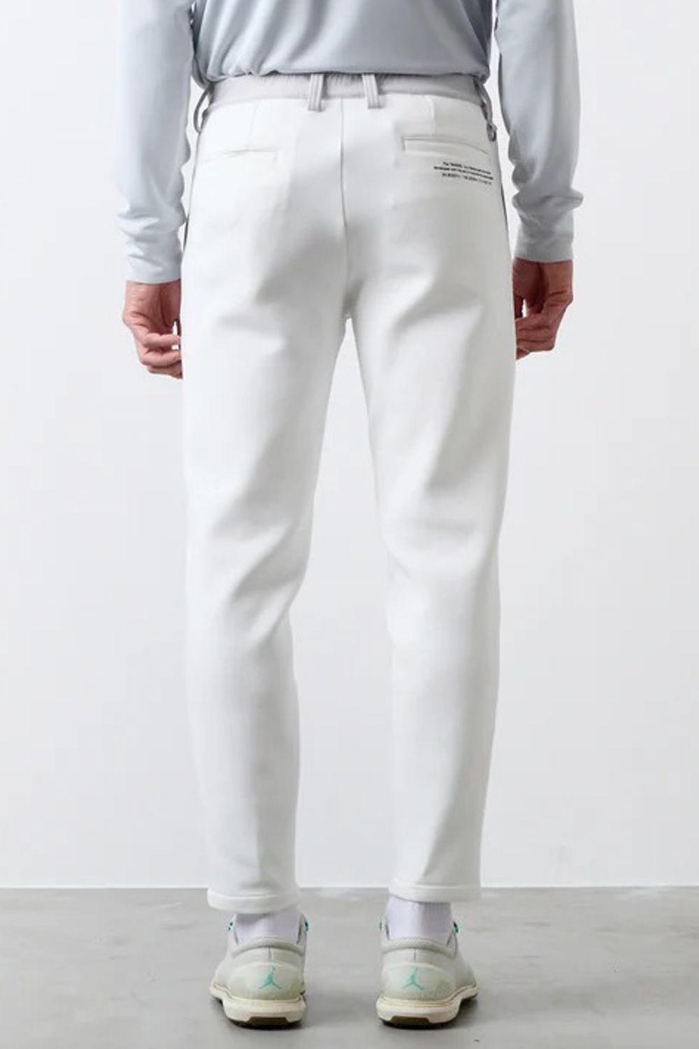 【25AW】 FRONT SWITCH TAPERED PANTS / ボンディング素材 ハイブリッドロングパンツ (ホワイト)