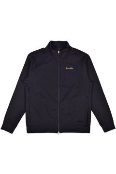 【25AW】 JACQUARD STAND COLLAR JACKET / ジャガード スタンド カラージャケット (ブラック)*