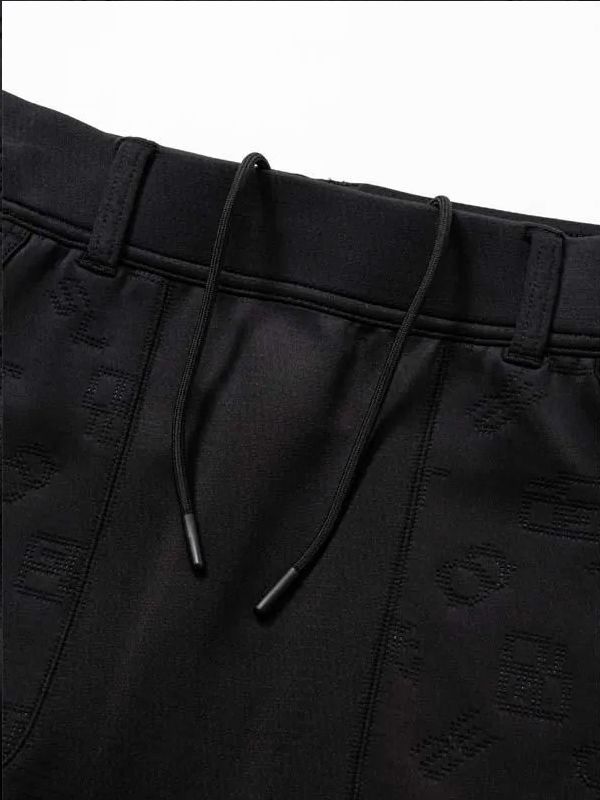 【26AW】【レディース】 DOUBLE MESH KNIT SKIRT / メッシュジャカード ダンボールニット スカート (ブラック)*