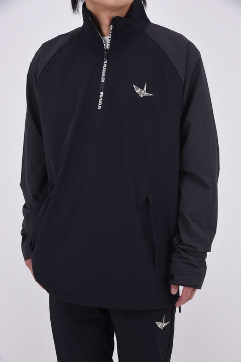 【2025AW】 WATER REPELLENT BLOUSON / バイカラー 撥水加工 ブルゾン (ブラック/チャコール)