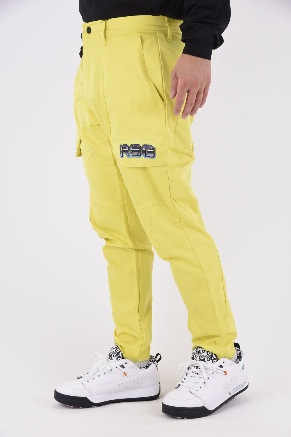 3D POCKET PANTS / 3Dポケットロゴ ロングパンツ (イエロー)