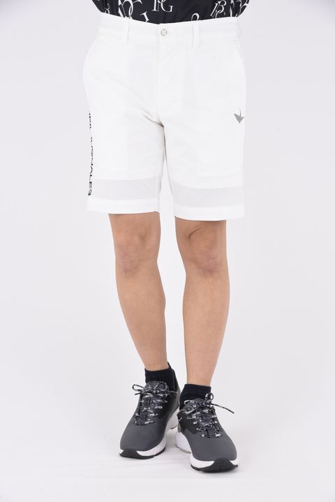 BASIC SHORT PANTS / ブランドロゴ ベーシック ショートパンツ (ホワイト)