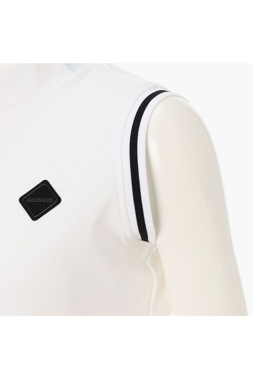 【26SS】【レディース】 WOMEN’S NECK LOGO NS HIGHNECK / ダイヤモンドロゴ ノースリーブ ハイネックトップス (ホワイト)