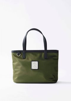 TOTE BAG SMALL / 113プレートロゴ トートバッグ (カーキ)