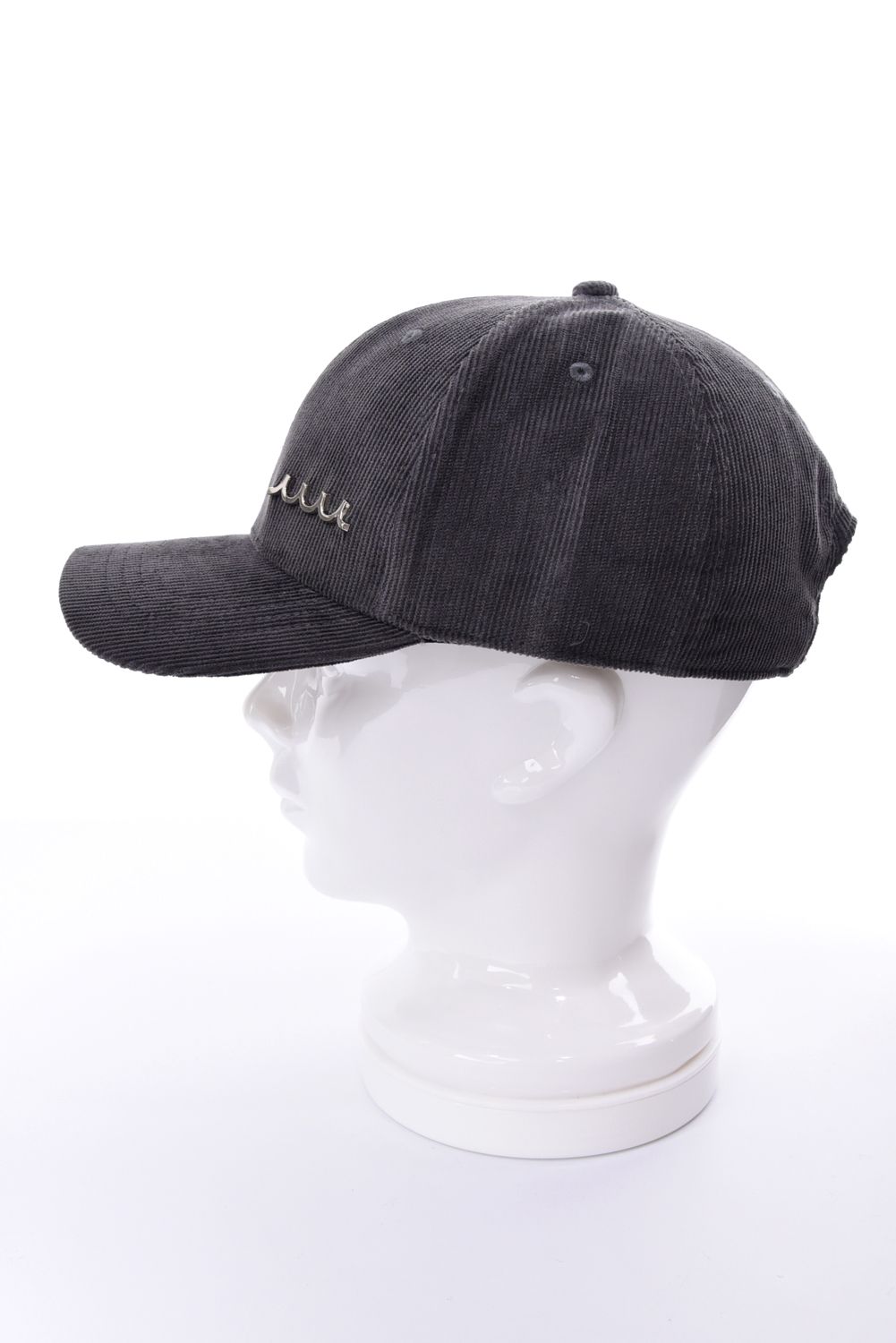【26AW】 METAL LOGO CORDUROY CAP / WAVEメタルプレート コーデュロイキャップ (グレー)