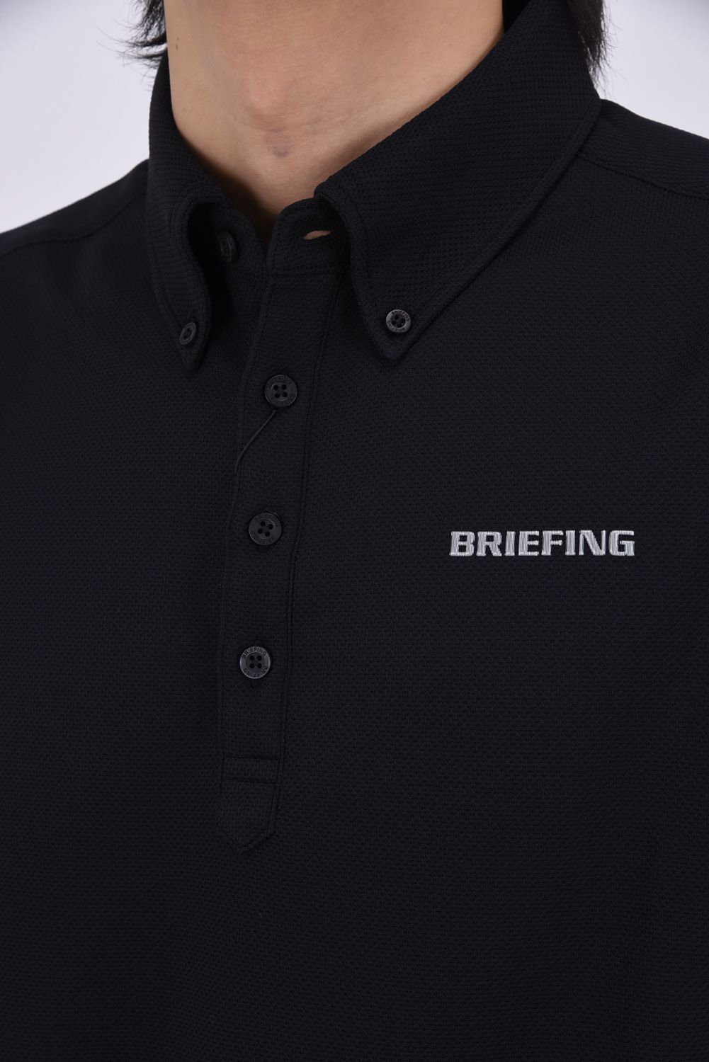 【26SS】 MEN'S DRESS BD SHIRT / ベーシック ボタンダウンカラー ポロシャツ (ブラック)