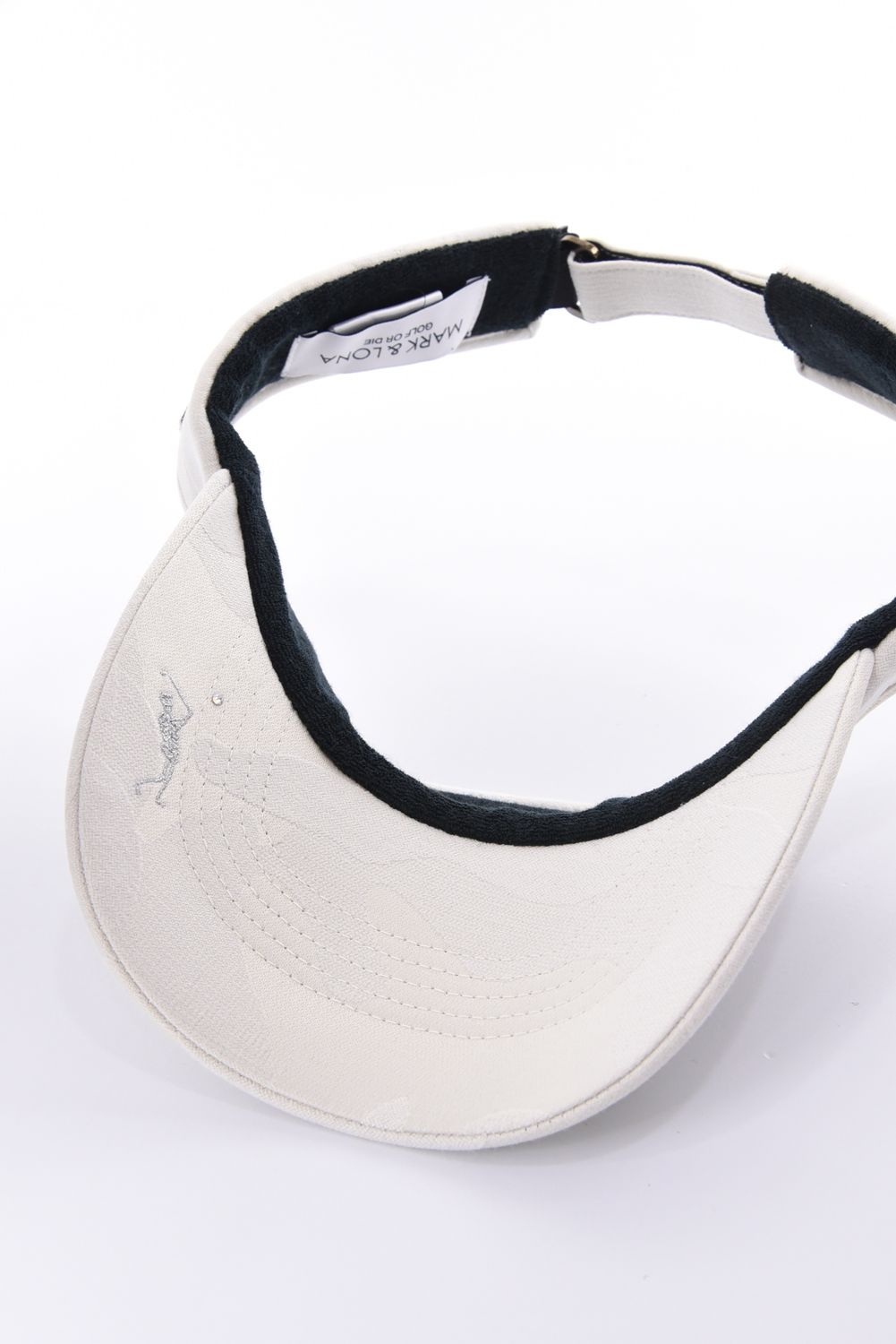 【26AW】 MERCURY CAMO STRETCH VISOR / シグネチャーカモ ブランドロゴ刺繍 ストレッチバイザー (オフホワイト)