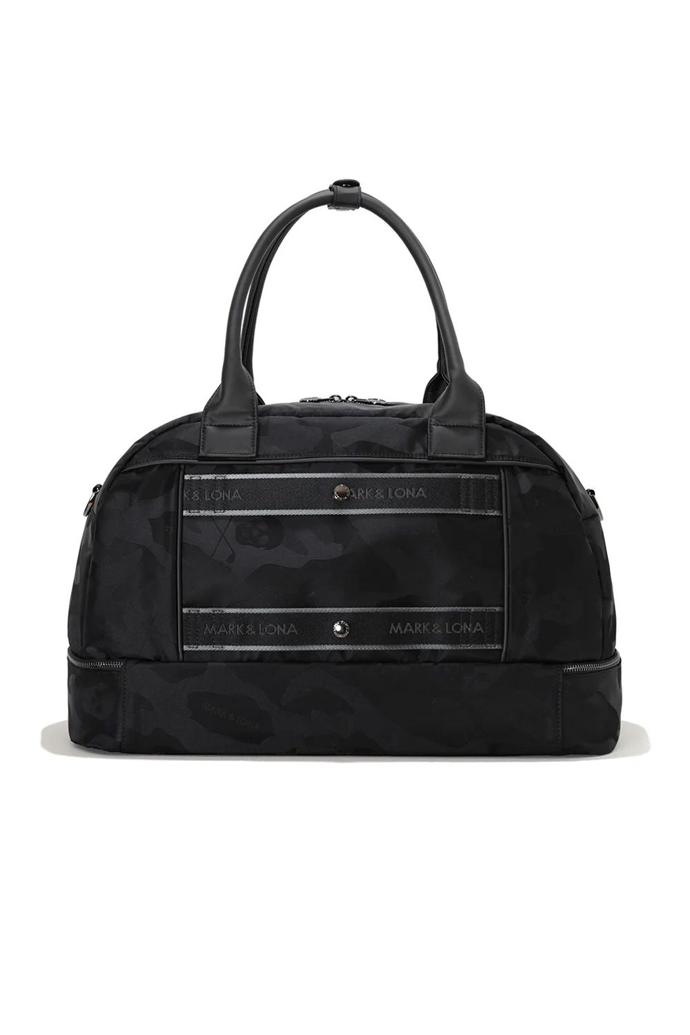 【26AW】 PREMIUM GAUGE BOSTON BAG / コーデュラナイロン シンセティックレザー スカルカモジャカード 2WAYボストンバッグ (ブラック)