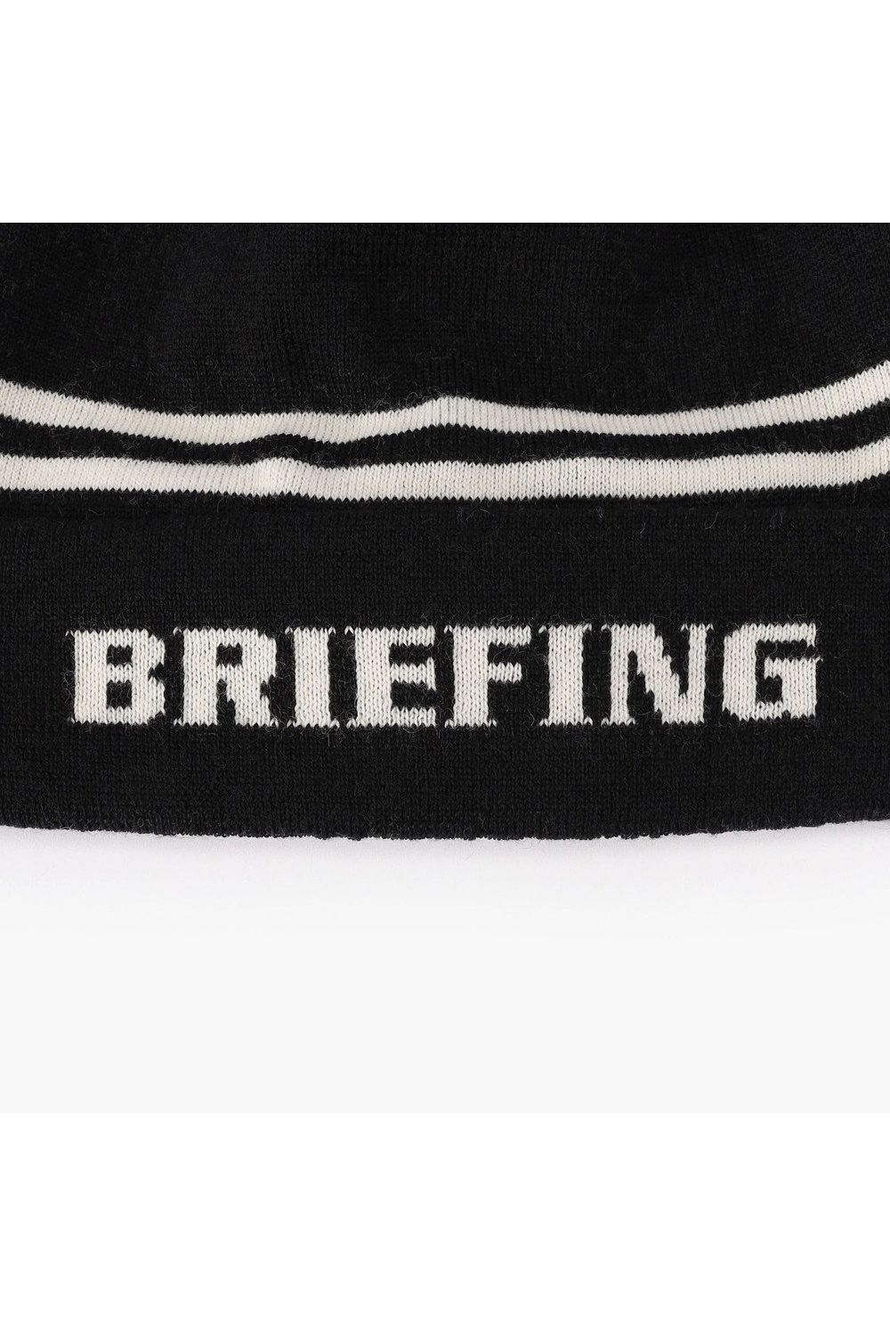 【26AW】 MEN’S WR WOOL KNIT DOUBLE LINE LOGO BEANIE / ブランドロゴ ダブルライン ニットビーニー (ブラック)