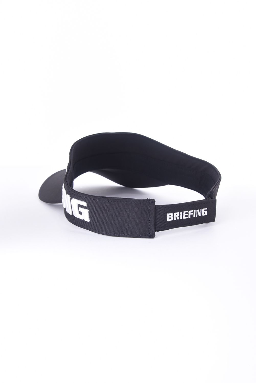 【26SS】 MEN’S ROUND LOGO VISOR / アシンメトリー ラウンドロゴ サンバイザー (ブラック)