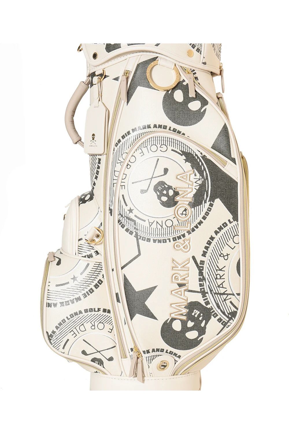 【26AW】 ATLAS SIGNATURE CADDY BAG / アイアンスカル シンセティックレザー カートタイプ キャディバッグ (アイボリー)