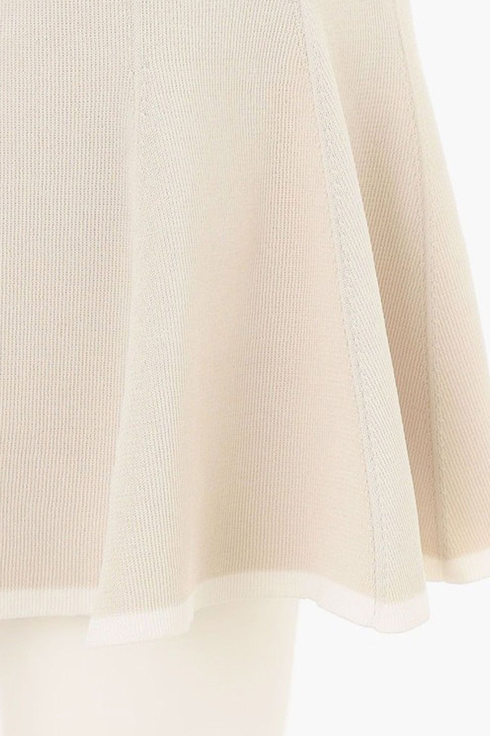 【26SS】【レディース】 WS WR BI-COLOR FLARE KNIT SKIRT / 超撥水糸 バイカラー ニット フレアスカート (ベージュ)