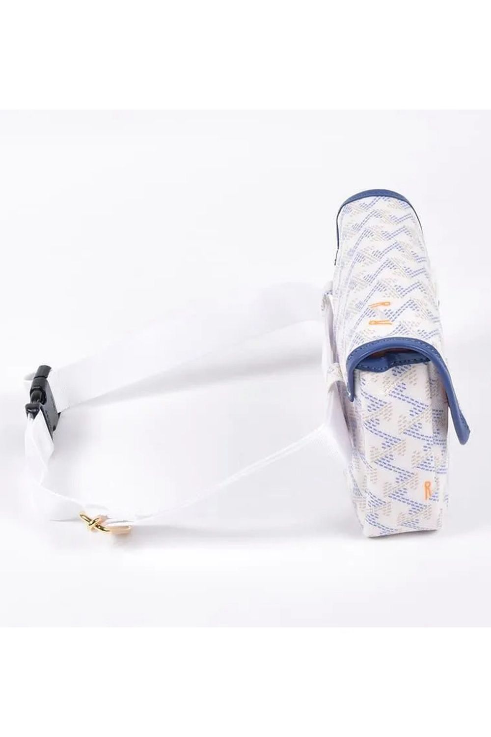 【10周年記念限定品】 Aix （アイクス）  / ブランド オリジナルテキスタイル ウエストポーチ (オーシャンホワイト)