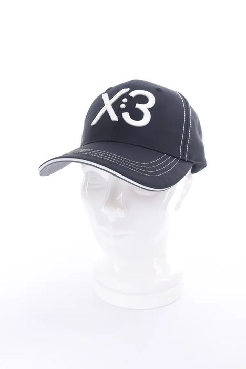 【26AW】 KIX3 BASIC LOGO CAP / ブランドロゴ刺繡 キャップ (ブラック/ホワイト)