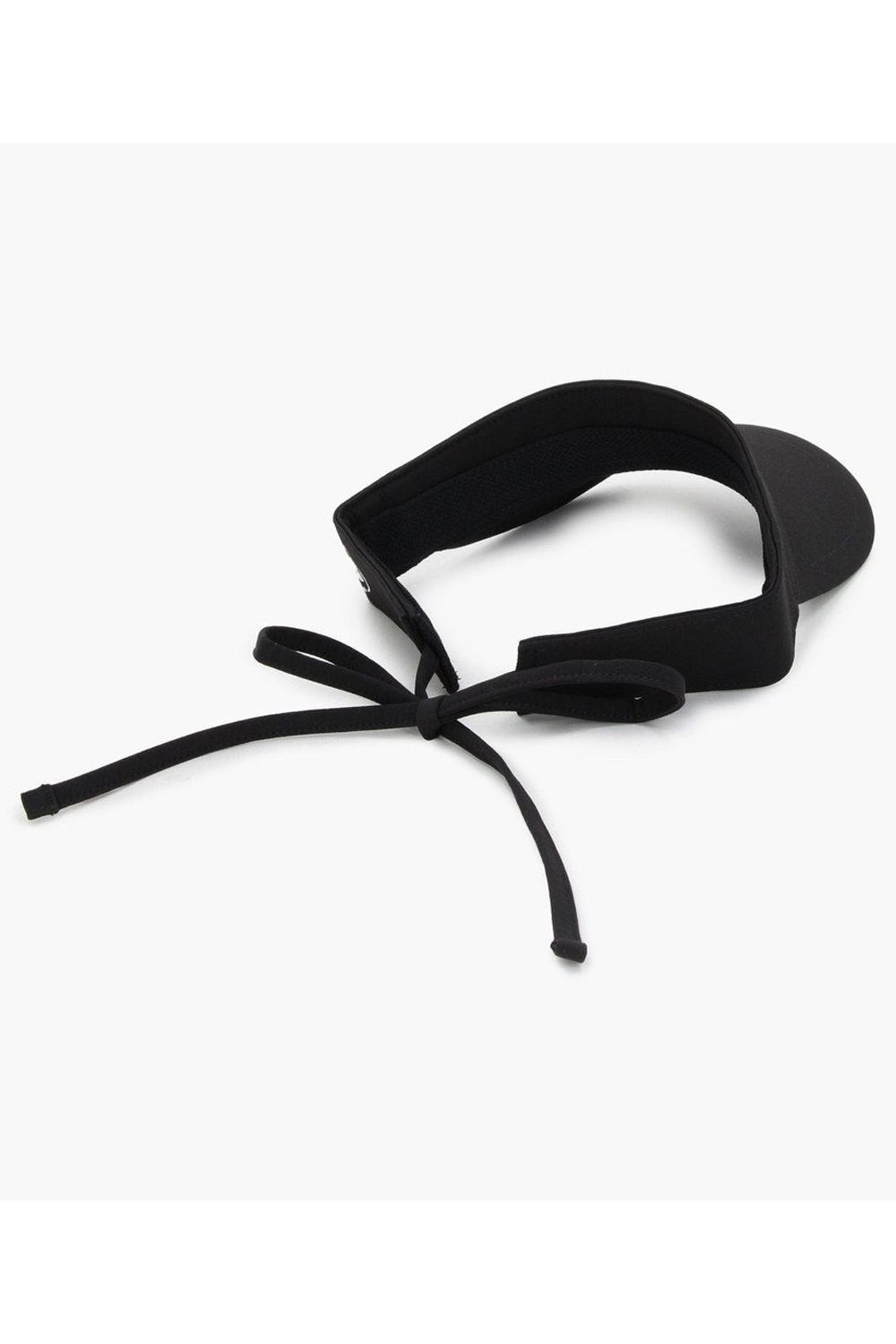 【26SS】【レディース】 WOMEN’S SMALL LOGO RIBBON VISOR / ブランドロゴ バックリボン リボンサンバイザー (ブラック)