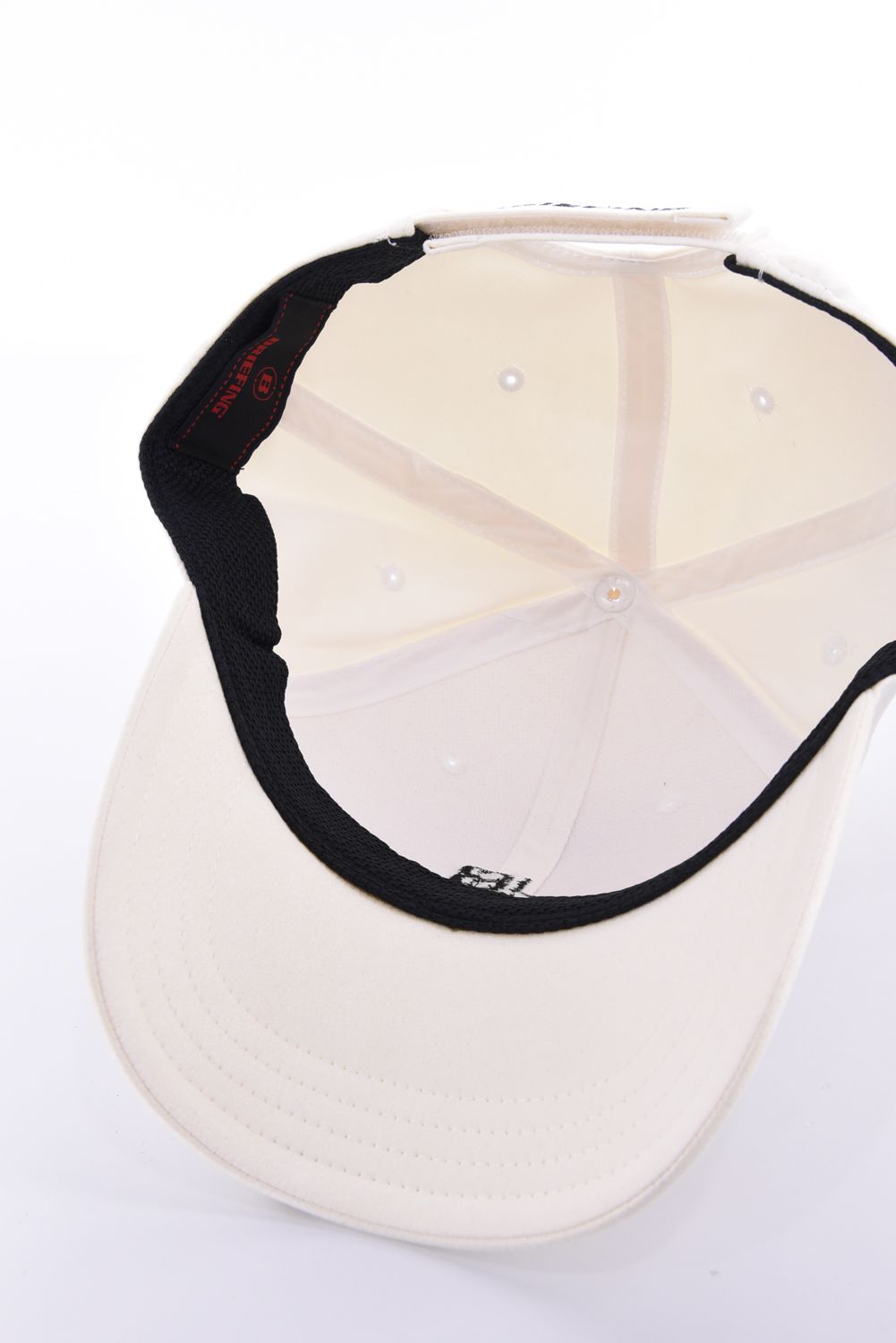 【26AW】 MEN’S SUEDE SMALL BG LOGO CAP / スウェード素材 スモールBGロゴ キャップ (ホワイト)
