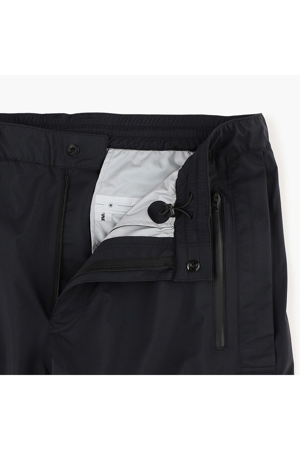 【26SS】 MEN'S WATERPROOF PANTS / マイクロリップナイロン レインパンツ (ブラック)